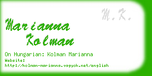 marianna kolman business card